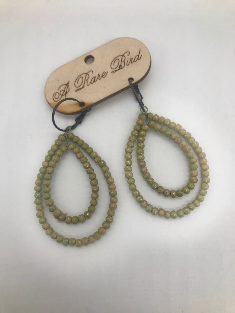 Olive Teakwood Earrings