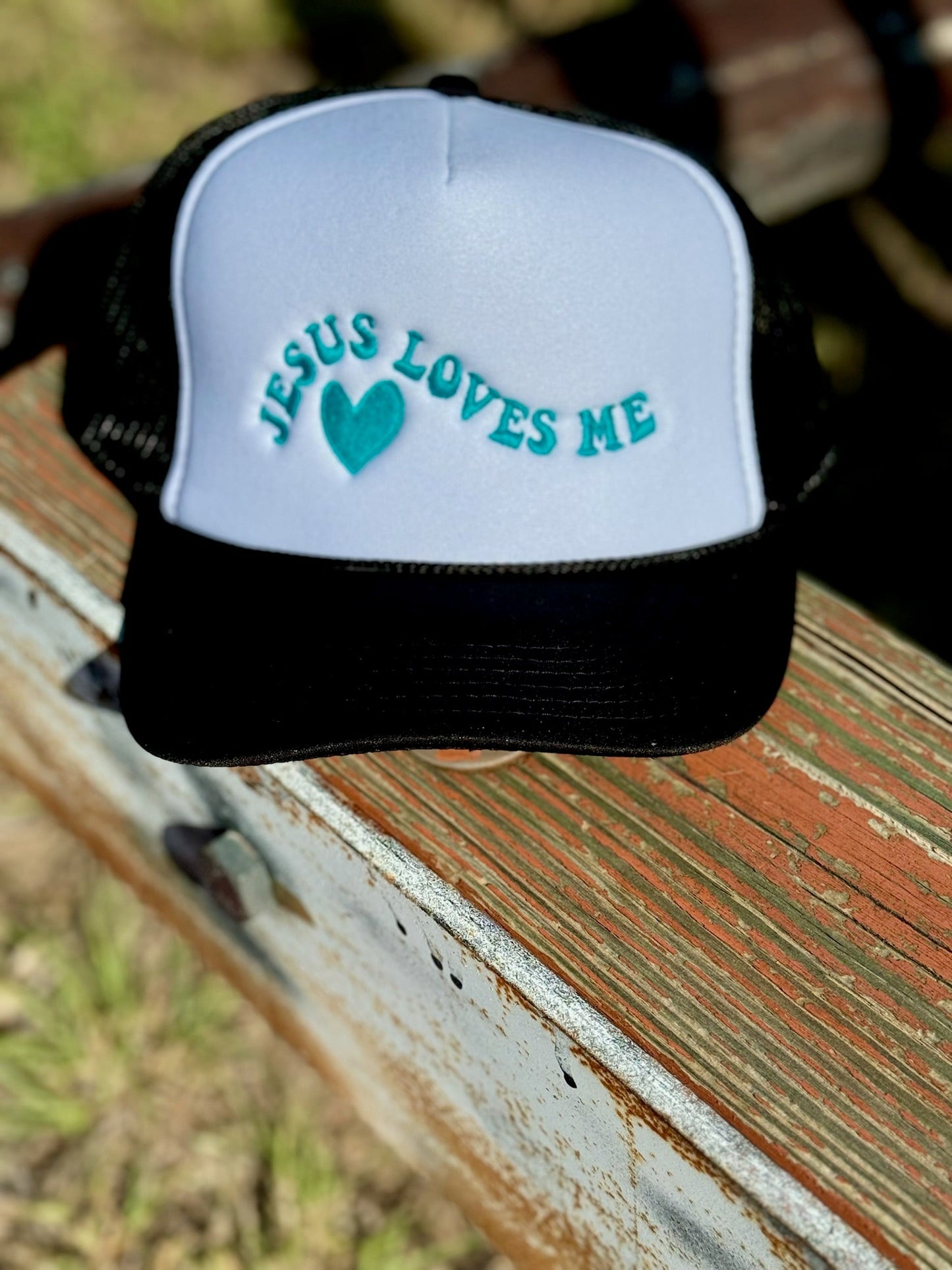 Jesus Loves Me Foam Trucker Cap