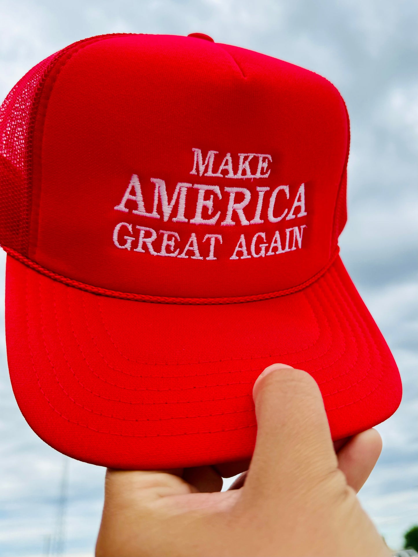 Make America Great Again Embroidered Trucker Cap