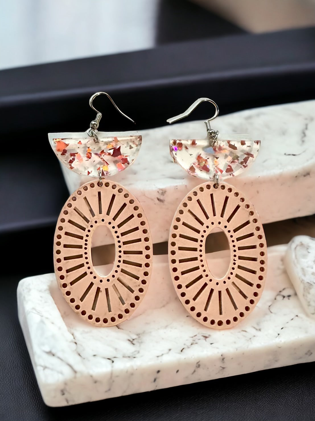 Blush Concho Dangles